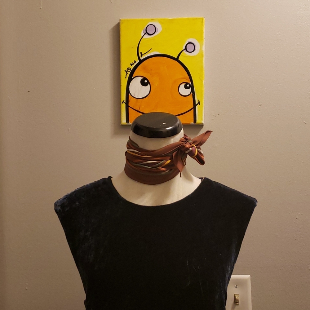 Elizabeth and James dark blue velvet cutout dress